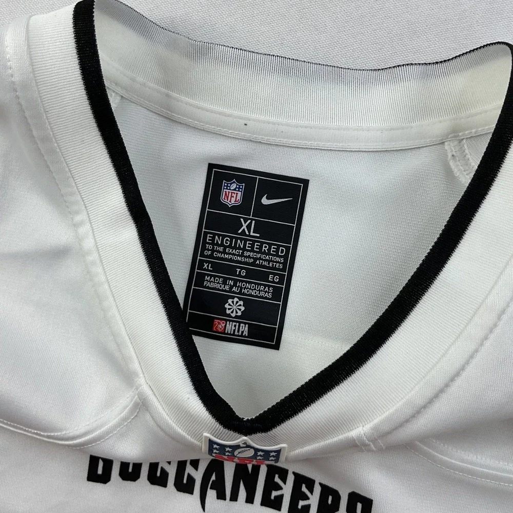 Nike NFL Tampa Bay Buccaneers Custom UNC JIM 69 Jersey Mens XL White 67NM-8B